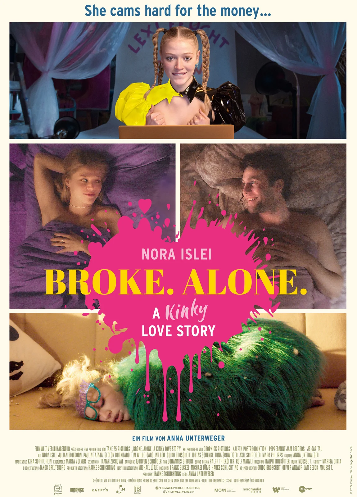 AB 19.9. IM KINO: „BROKE. ALONE. A kinky love Story“ – Erfrischend- freche Komödie über das lustigste Camgirl aller Zeiten