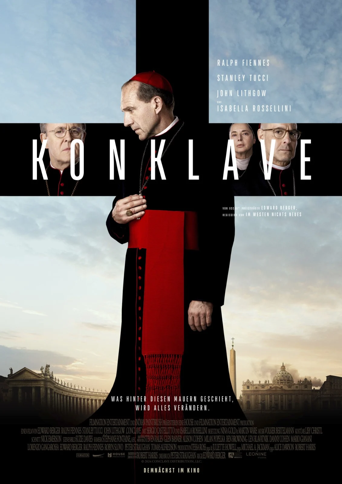 AB DEM 21. NOVEMBER IM KINO: „Konklave“ – Vatikan-Thriller voller Macht, Intrigen und Glaubenskrisen