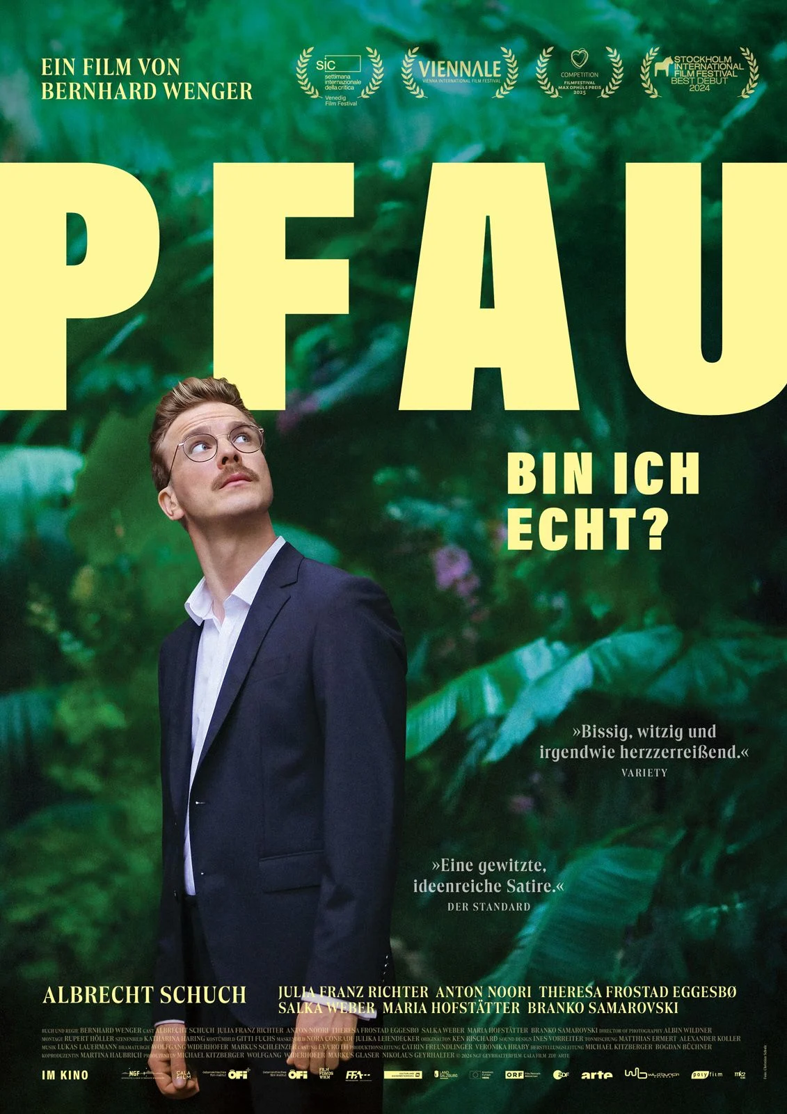 AB 20.2. IM KINO: „Pfau – Bin ich echt?“ – Bissige Gesellschaftssatire mit viel trockenem Humor und Hauptdarsteller Albrecht Schuch in Bestform