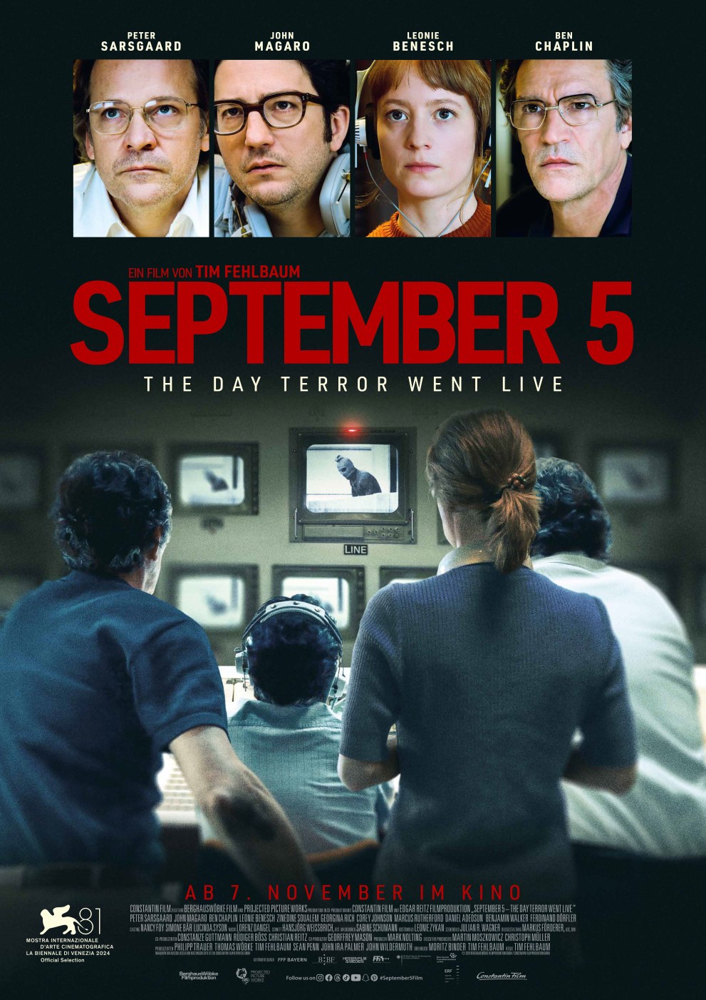 AB DEM 9. JANUAR IM KINO: „September 5“ – Fesselndes Drama über Medien und moralische Dilemmata