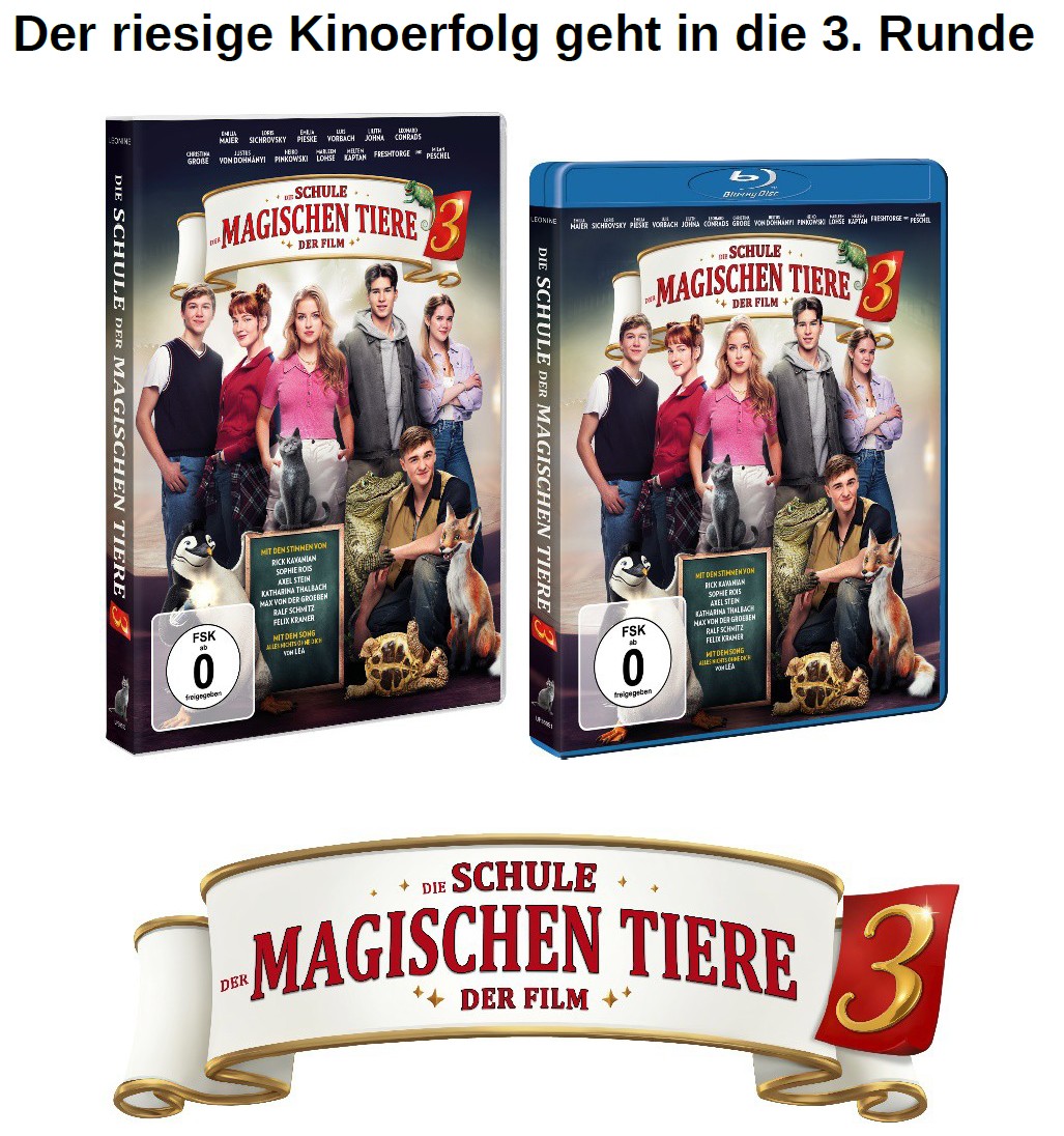 Heimkino-Tipp: „Die Schule der magischen Tiere 3“ – Ein magisches Abenteuer für die ganze Familie